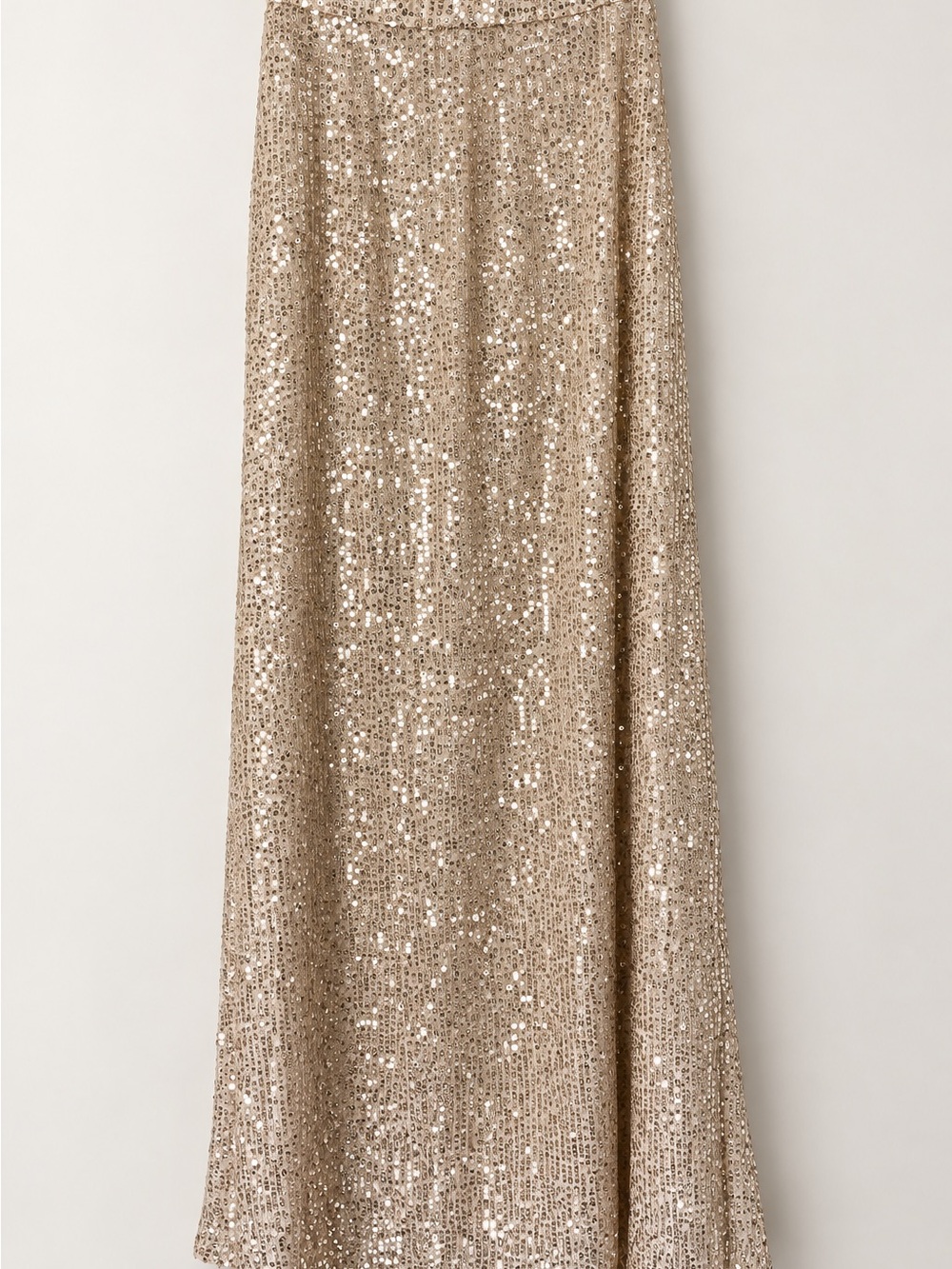 Sequin Maxi Skirt in Gold